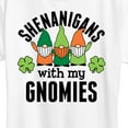 thumbnail image 3 of Instant Message - Shenanigans With My Gnomies - Women's Short Sleeve Graphic T-Shirt, 3 of 6