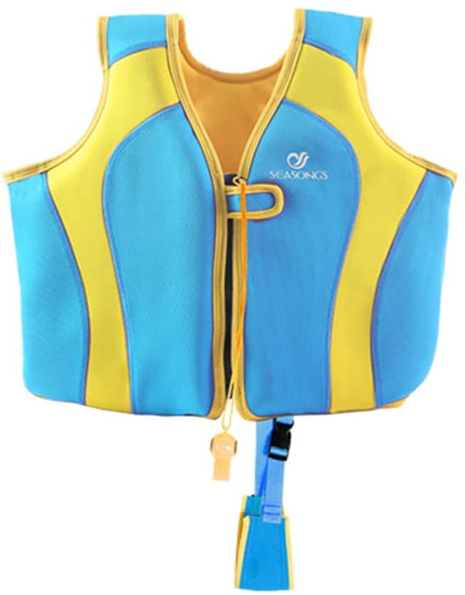 , Kids Float Vest Neoprene Swimming Buoyancy Aid Safety Float Jacket