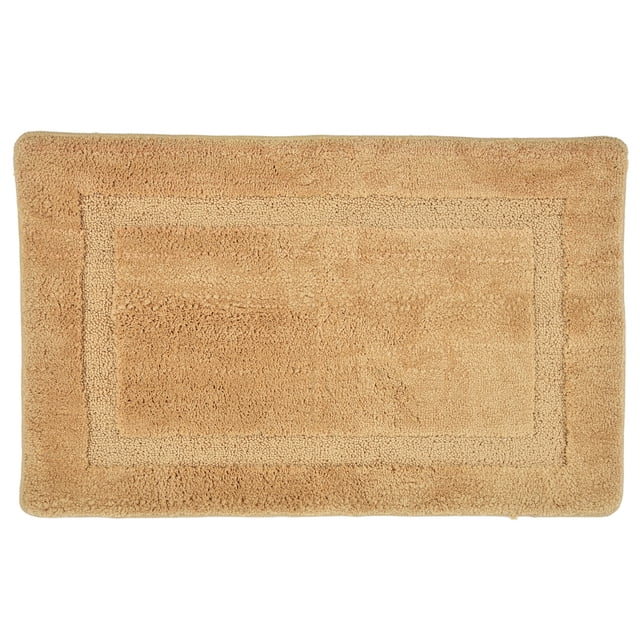 Alfombrillas de baño rectangulares de 50 x 80 cm que absorben el agua rápidamente, de poliéster, antideslizantes, para dormitorio y baño.