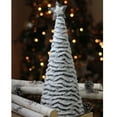 thumbnail image 4 of Northlight 17.25" White and Gray Cone with Star Christmas Tree Tabletop Decor, 4 of 4