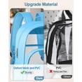 thumbnail image 3 of Mochila KIMNERPU Clear Heavy Duty Transparente Azul Cielo, 3 of 7