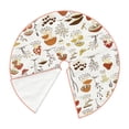 thumbnail image 3 of Bingfone Christmas Tree Skirt Mat Christmas Decoration Interior -Mushrooms And Butterflies, 3 of 8
