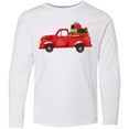 thumbnail image 3 of Inktastic Christmas Red Vintage Truck with Presents Long Sleeve Youth T-Shirt, 3 of 5
