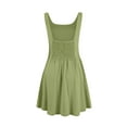 thumbnail image 5 of Womens Sleeveless Mini Tank Dress Casual Workout Sport Tennis Athletic With 2 Pockets Dress Dress for Women Buttons Beach Outfit Womens Casual Dresses Short Summer Dress for Women with Pockets, 5 of 6