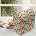 thumbnail image 4 of Retro Lounger Chair Bag, Checkered Pattern with Shabby Colored Diagonally Striped Squares Retro, High Capacity Storage with Handle Container, Lounger Size, Marigold Scarlet, by Ambesonne, 4 of 5