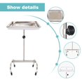 thumbnail image 2 of Konmee Support d'Instrument Premium Mayo Plateau de Salon Médical Spa Dentiste avec Roues, Acier Inoxydable, 2 of 6