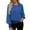 Blue Sweatshirts for women _q, variant on safuny Women's Sequin Crew Neck Tops Long Sleeve Blouses Shimmer Glitter Sweatshirt Party Fall Winter Shirts Black _q XXL