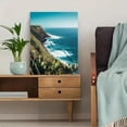 thumbnail image 5 of Ocean Coastline Canvas Wall Art， Perfect for Living Room， Bedroom， Office， Bathroom， and Hotel Decoration., 5 of 8