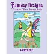 Dover Pictorial Archives: Fantasy Designs Stained Glass Pattern Book (Paperback)