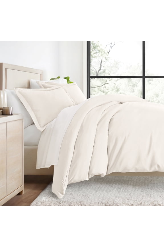 Ultra Soft & Breathable - Duvet Cover Set - Full/Queen Ivory Bedding by Comfort Canopy