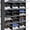 Black, variant on WilderHome 12 Tier Portable Shoe Rack Organizer, 72 Pair Covered Shoe Storage Shelves Rack,36 Grids Expandable Shelf Storage Cabinet Stand for Heels,Boots,Slippers,Perfect for Entryway,Hallway,Black