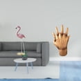 thumbnail image 2 of Estatua de flamenco de resina, escultura de mano, figura de pájaro, arte ornamental para jardín o patio, decoración para exteriores, amantes entrelaza, 2 of 8