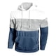 thumbnail image 4 of pstuiky camisas de manga larga para hombre, Sudadera con capucha de manga larga con bolsillo y diseño de patchwork liso informal para hombre tops de invierno para hombre s, 4 of 7