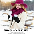 thumbnail image 4 of Whiteleopard Women winter Gloves Touchscreen Warm Plain Gloves- Touch Screen Texting for Phone, 4 of 7