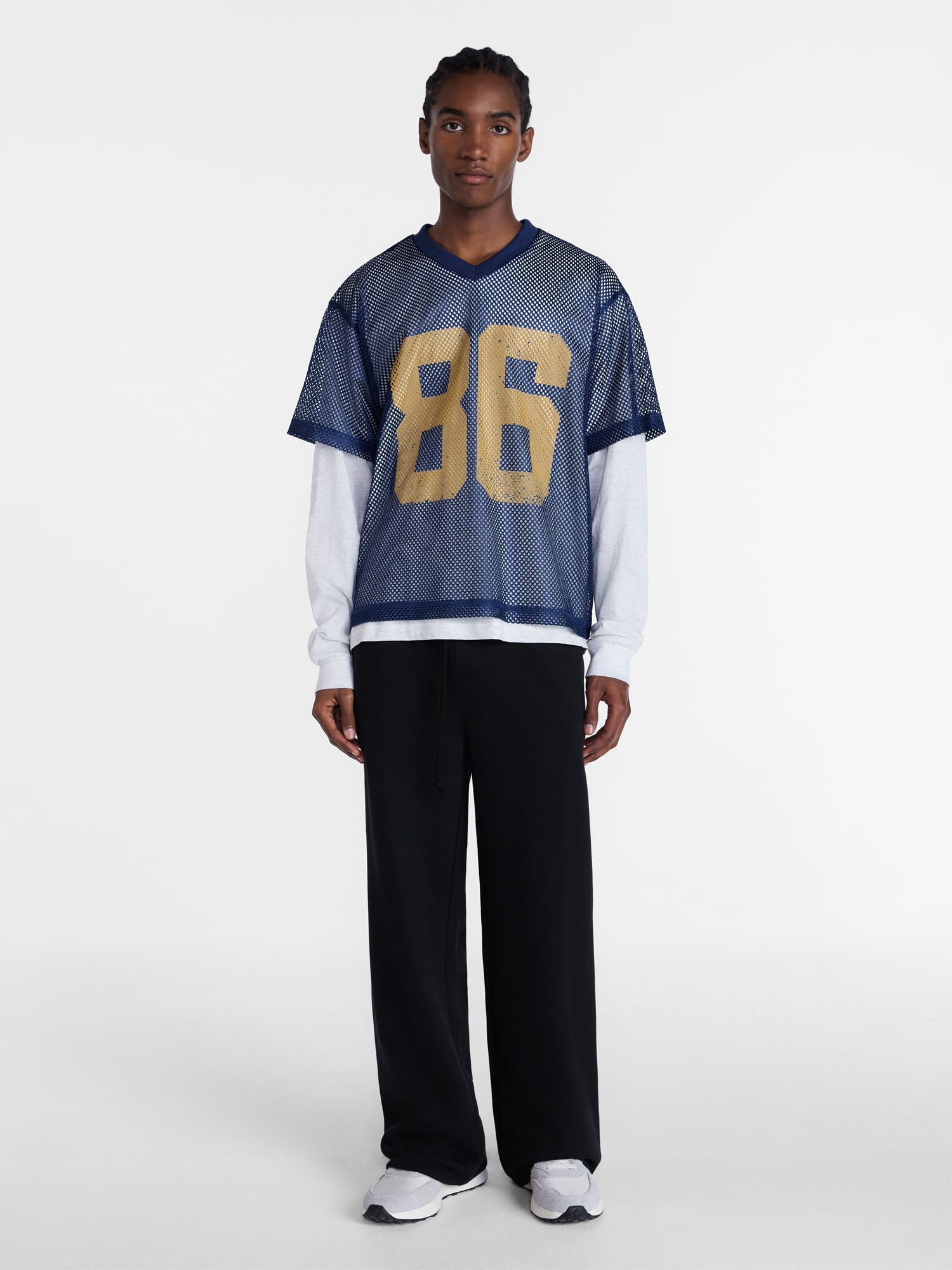 No Boundaries Fleece Open Hem Pants, Men's XS-5XB
