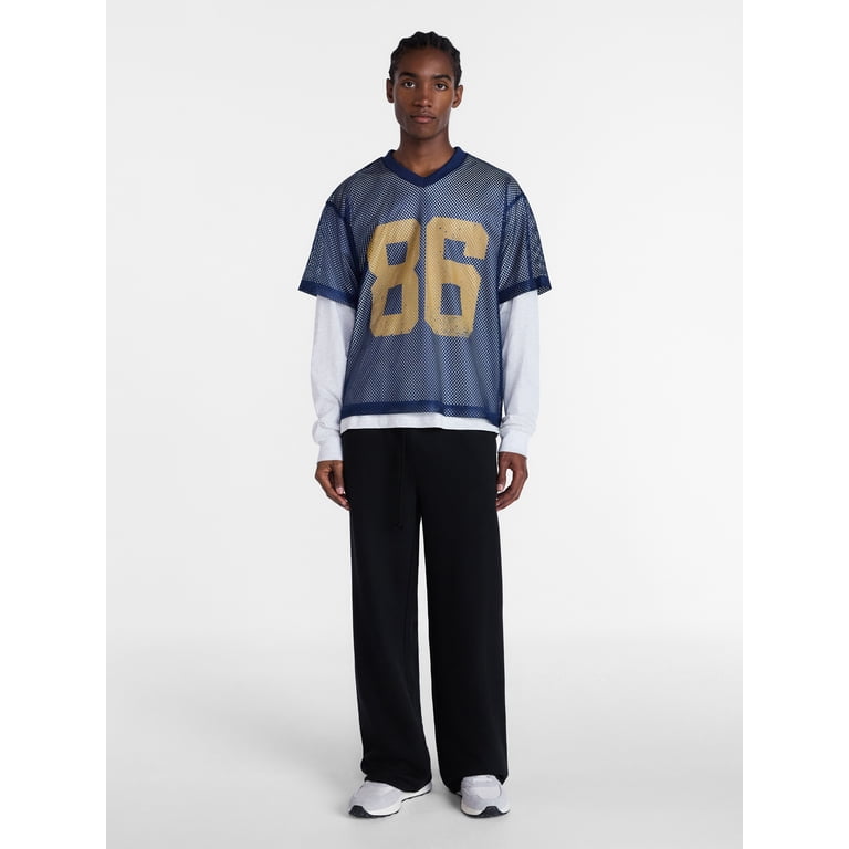 No Boundaries Men's Fleece Open Hem Sweatpants photo 2