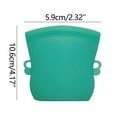 thumbnail image 2 of Fiudx Bolsa de Silicona para Refrigerios, Apta para Uso Alimentario, Reutilizable, Resistente a Altas y Bajas Temperaturas, Apta para Congelador y Microondas, Diseño a Prueba de Fugas, Cómodas Asas D, 2 of 2