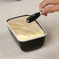 thumbnail image 6 of KMMYS Ceramic Butter Dish with Built-in Knife, 500ml Capacity, Glossy Finish, Non-Slip Base, Microwave and Fridge Safe Butter Keeper for Kitchen, 6 of 6