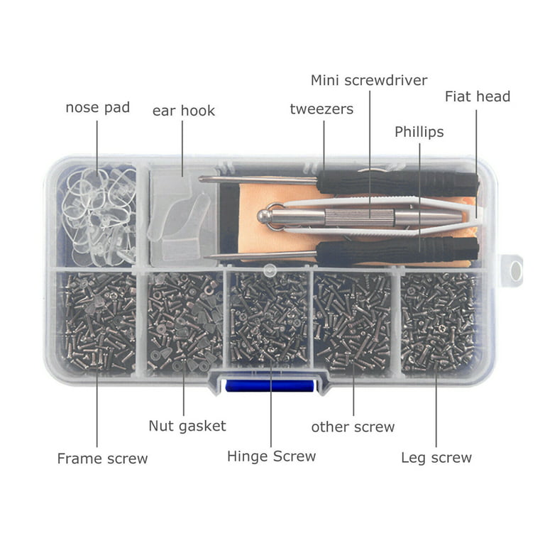 Glasses Repair kit with Glasses Screws - Includes Precision Screwdriver kit  and Nose pad, Cleaning Cloth, Tweezers, and a Complete Set of Glasses  Repair Kits - Yahoo Shopping