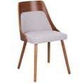 thumbnail image 2 of 30.75” Walnut Brown and Gray Anabelle Dining/Accent Chair, 2 of 6