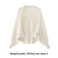 thumbnail image 7 of Women's Lightweight Soft Shawl Wrap with Sleeves Elegant Outer Warm Knitted Open Front Poncho Cape Fall Winter Warm Shawls Cape, 7 of 7