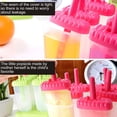 thumbnail image 4 of Popsicle Ice Pop Maker Molds 6 Pack Green BPA Free Ice Popsicles Mold Ice Pops, 4 of 8