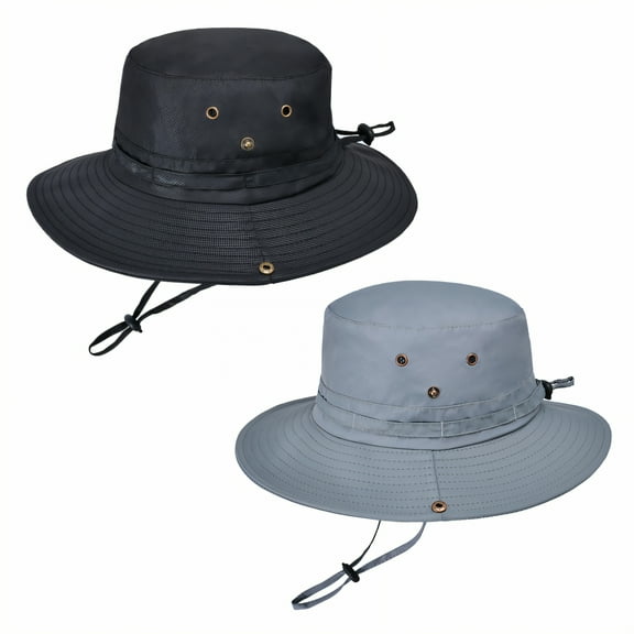 TELOLY 2Pcs Bucket Hat,Foldable Hat Body Sun Hat,Quick-Dry Fabric Sun Hats for Men,Multicolor1,OneSize