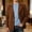 Coffee, variant on Gray Mens Blazers Long Sleeve Button Collared Western Style Suit Retro Vintage Corduroy Leisure Modern Solid Jackets Gray,S