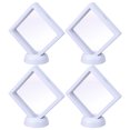 thumbnail image 1 of Milisten 8pcs Simple Jewelry Display Box Creative Jewelry Display Rack Jewelry Showing Case for Shop Mall - White (4pcs Display Case + 4pcs Round Base), 1 of 5
