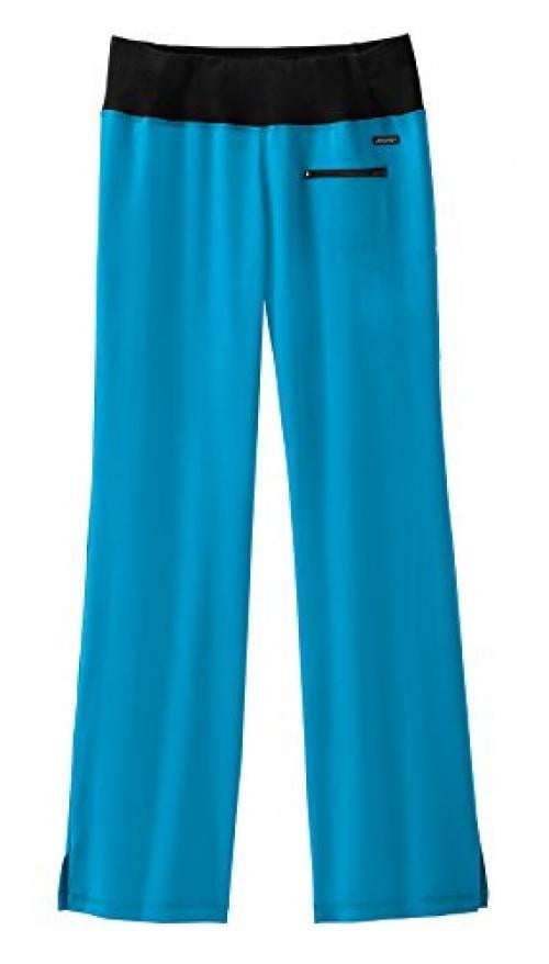modern fit collection by jockey women's yoga scrub pant xxsmall turquoise