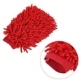 thumbnail image 5 of Uxcell Large Double-Side Microfiber Soft Chenille Dusting Wash Mitten Rose Red, 5 of 5