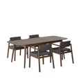 thumbnail image 1 of Juego de Comedor Extensible Praga Midtown Concept de Madera con 4 Sillas, Nogal y Gris Oscuro, 1 of 5