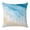 Blue White Beige2, variant on Throw Pillow Covers, Blue Beach Coastal Decorative Throw Pillow Covers 18x18 Inch, Tropical Ocean Nautical Seaside Summer Square Linen Pillow Cases for Couch/Living Room/Sofa