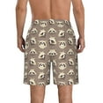 thumbnail image 3 of Yiaed Raccoon Print Men's Swim Trunks with Lining Quick Dry Sports Shorts Beach Shorts Boardshorts-XX-Large, 3 of 5