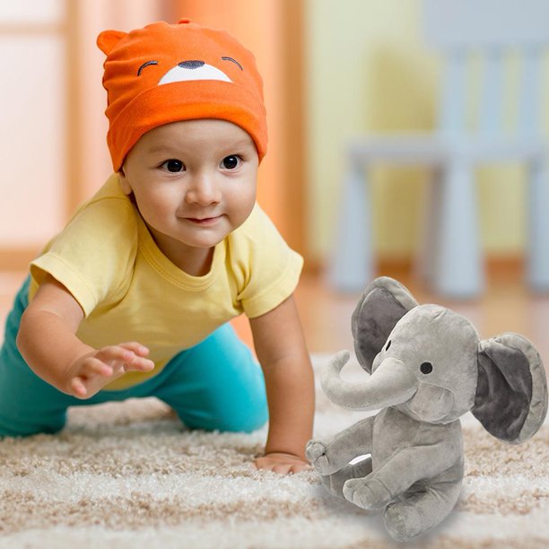 23cm lindo elefante juguetes de peluche niños bebé durmiendo Animal peluche regalos