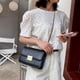 thumbnail image 4 of Bolsa Retro Mujeres Líneas Bordado PU Cuero Messenger Bag Cadena Bolso (Negro) JShteea Para Estrenar, 4 of 9