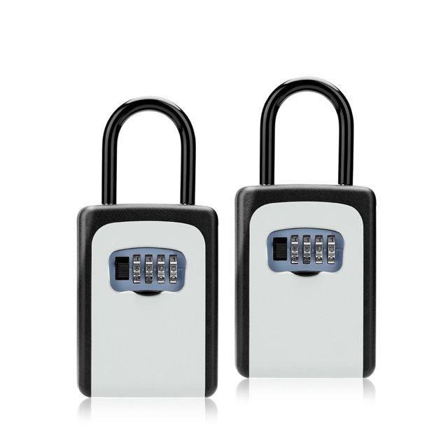 Key Safe Box Outdoor, Password Storage Key Box Indoor Outdoor Wall Mount Weatherproof 4 Digit Combination Password Home Metal Key Security Box ,Easy to Use