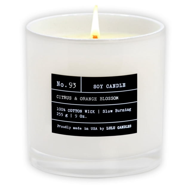 Vela aromática en tarro de soja Lulu Candles, cítricos y naranja, 265 ml
