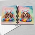 thumbnail image 4 of Happy Easter Cavalier King Charles Spaniel with Bunny Ear Headband and Flowers Spiral Bound Journal Dog Lover Gifts 5x7in Spiral Notebook - 13001, 4 of 5
