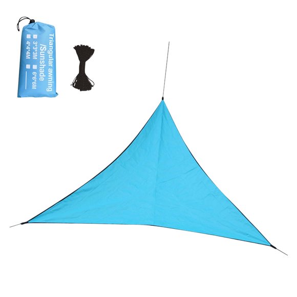 Tyidzon Sun Shades Patio Extérieur, Shade Sail Triangulaire anti-UV pour Patio, Jardin, Pergola, Piscine 10x10x10 Pi