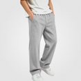 thumbnail image 2 of DJDLJWCJ Casual Sweatpants for Boys Elastic Waist Lightweight Straight Pants Stretch Soft Hiking Trousers Gray Size 5T, 2 of 7