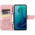 thumbnail image 2 of Wallet Case for Moto G 5G 2024 Case Crystal Glitter Bling with Card Holder Stand Leather Flip Case Diamond Butterfly Protective Case for Moto G 5G 2024 Crystal Rose Gold, 2 of 14