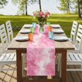 thumbnail image 4 of Table Runners 90 Inches Long Dress Scarves, Valentine's Day Farmhouse Coffee/Dining/Kitchen Table Runner for Living Room, Watercolor Roses Floral Ombre Romantic 13x90 Inch, 4 of 9