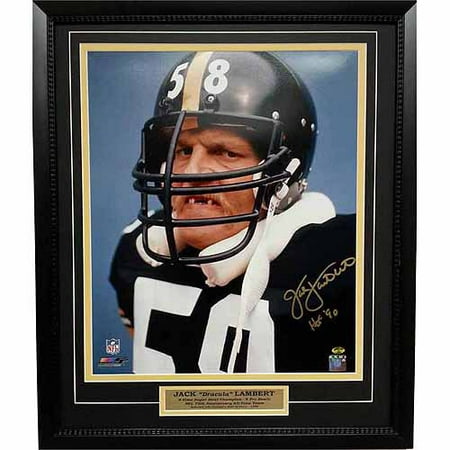 NFL 20x24 Autograph Frame, Jack Lambert Pittsburgh Steelers