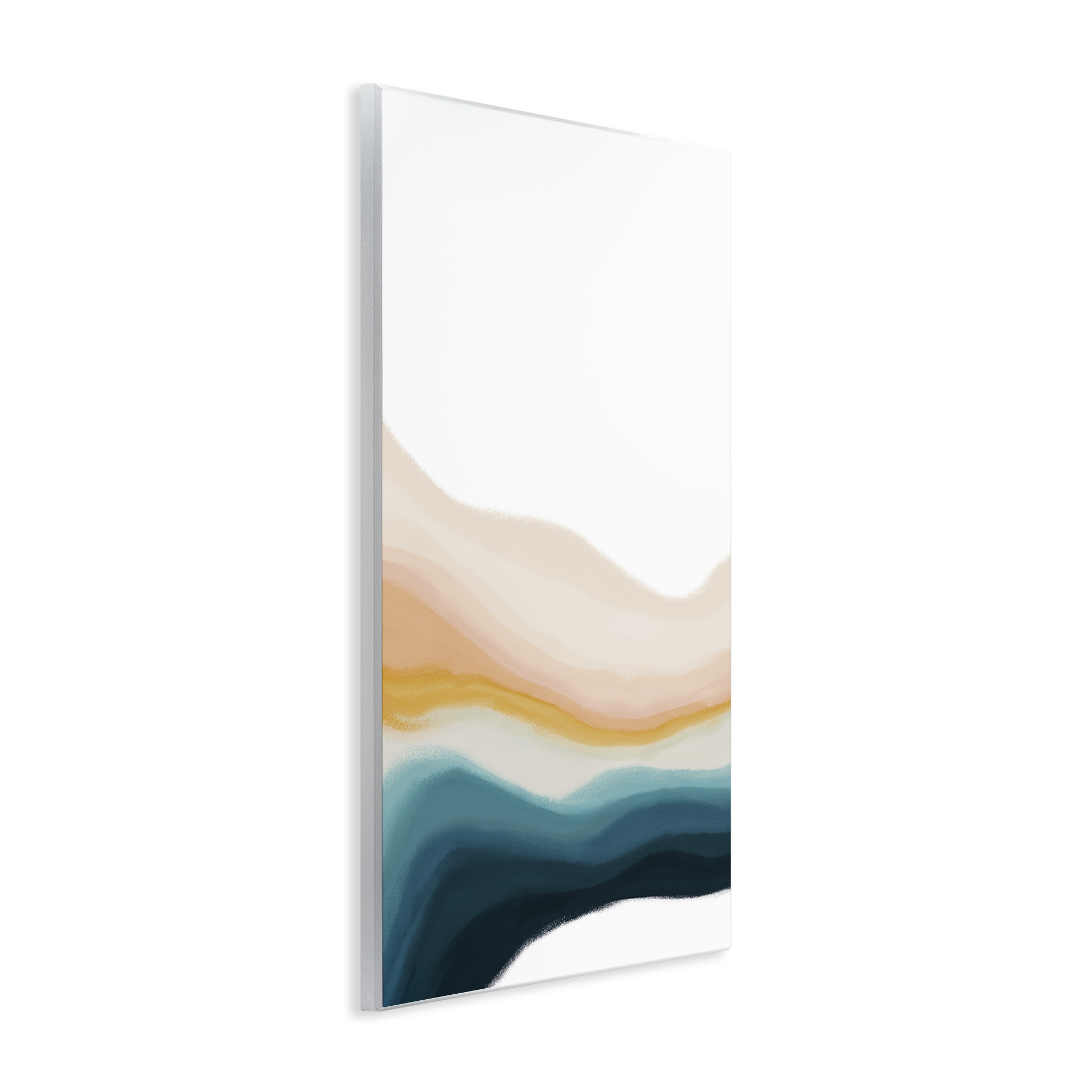 Stupell Industries Peach Swirl Landscape Abstract Painting Unframed Art Print Wall Art, 13 x 19