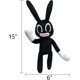 thumbnail image 4 of Muñeco de peluche conejo cabeza de sirena gato negro 40cm, 4 of 6