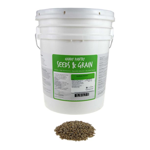 Organic Hulled Sunflower Seeds (No Shell) 25 Lbs NonGMO, Raw