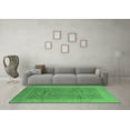 thumbnail image 3 of Ahgly Company Indoor Round Oriental Emerald Green Industrial Area Rugs, 7' Round, 3 of 4