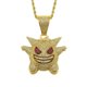 thumbnail image 4 of 3 piezas de diferentes colores diamantes hip-hop artículos colgante estéreo pet pixies collar hip-hop accesorios JM, 4 of 5