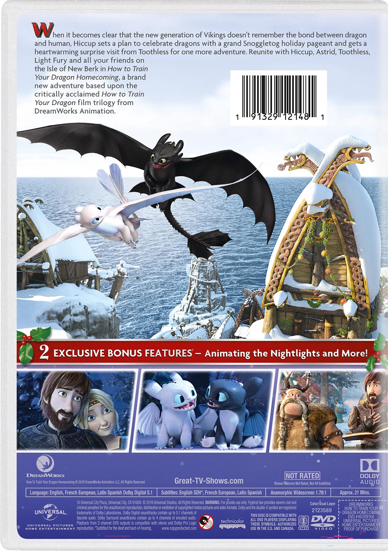 How To Train Your Dragon Homecoming (DVD), Family, DreamWorks